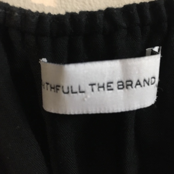 Faithful The Brand 100% Linen Midi Dress 4 Black Spring Festival Party B… - Picture 2 of 11